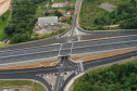 O governador Carlos Massa Ratinho Junior participou nesta quinta-feira (11) da inauguração do viaduto de acesso a Piraí do Sul e ao Santuário Nossa Senhora das Brotas, nos Campos Gerais. Ele está localizado no km 256 da PR-151 e foi construído em apenas dez meses pela concessionária CCR RodoNorte, que administra a ligação entre Ponta Grossa e Jaguariaíva.Foto: Alessandro Vieira/AEN