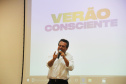 O Coordenador Estadual do Verão Consciente 2020/2021 e secretário da Segurança Pública do Paraná, coronel Romulo Marinho Soares, apresentou ao secretário da Casa Civil, Guto Silva, prefeitos do litoral e deputados estaduais, o balanço de atividades das instituições que fazem parte das ações do Estado no litoral e outras Costas do Paraná, nesta temporada. - Matinhos 10/02/2021  -  Foto:  Divulgação SESP-PR