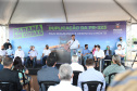 O governador Carlos Massa Ratinho Junior participa nesta quinta-feira (11) da entrega da primeira parte da duplicação da PR-323 entre Doutor Camargo e Paiçandu, na região Noroeste. O investimento por parte do Governo do Estado em toda a obra é de R$ 78,7 milhões. 11/02/2021 - Foto: Geraldo Bubniak/AEN