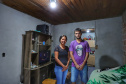 Programa Luz Fraterna em União da Vitória. Na foto, Mariângela dos Santos Alves e seu esposo, Doralício Farias Neto -  União da Vitória, 08/02/2021  -  Foto:  José Fernando Ogura/AEN