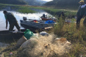 Fiscais da regional do Instituto Água e Terra (IAT) de Curitiba realizaram (do dia 11 ao 15) operação para coibir a pesca ilegal na Represa Capivari Cachoeira, nos municípios de Campina Grande do Sul e Bocaiúva do Sul.  Foto: IAT