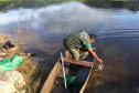 Fiscais da regional do Instituto Água e Terra (IAT) de Curitiba realizaram (do dia 11 ao 15) operação para coibir a pesca ilegal na Represa Capivari Cachoeira, nos municípios de Campina Grande do Sul e Bocaiúva do Sul.  Foto: IAT