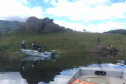 Fiscais da regional do Instituto Água e Terra (IAT) de Curitiba realizaram (do dia 11 ao 15) operação para coibir a pesca ilegal na Represa Capivari Cachoeira, nos municípios de Campina Grande do Sul e Bocaiúva do Sul.  Foto: IAT