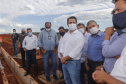  Governador Carlos Massa Ratinho Junior durante uma visita as obras do Aeroporto Internacional de Foz do Iguaçu.