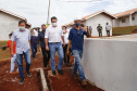 O governador Carlos Massa Ratinho Junior vistoria as obras do Condomínio do Idoso de Foz do Iguaçu. 