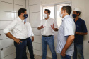 O governador Carlos Massa Ratinho Junior vistoria as obras do Condomínio do Idoso de Foz do Iguaçu. 