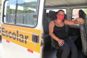 Governo do Paraná Através da Fomento Paraná Libera Recursos para Transportes Escolares. Greicy Kelly Ferreira tem uma van escolar e presta serviço para pais e alunos da rede estadual e municipal em Curitiba. - Curitiba, 17/02/2021  -   Foto: Ari Dias/AEN