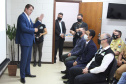 O ministro da Justiça e Segurança Pública, André Mendonça, esteve em São José dos Pinhais, na Região Metropolitana de Curitiba, para conhecer de perto algumas ações da Secretaria da Segurança Pública do Paraná na região. - Curitiba, 18/02/2021 - Foto: Divulgação SESP-PR