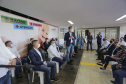 O governador Carlos Massa Ratinho participou nesta segunda-feira (22) da cerimônia de entrega da ampliação de nova ala do Hospital Universitário de Ponta Grossa. - Ponta Grossa, 22/02/20221  -  Foto: Jonathan Campos/AEN