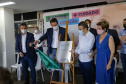 O governador Carlos Massa Ratinho participou nesta segunda-feira (22) da cerimônia de entrega da ampliação de nova ala  do Hospital Universitário de Ponta Grossa.  -  Ponta Grossa, 22/02/20221  -  Foto: Gilson Abreu/AEN