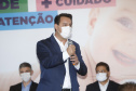 O governador Carlos Massa Ratinho participou nesta segunda-feira (22) da cerimônia de entrega da ampliação de nova ala  do Hospital Universitário de Ponta Grossa.  -  Ponta Grossa, 22/02/20221  -  Foto: Gilson Abreu/AEN