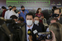 O governador Carlos Massa Ratinho Junior autorizou nesta segunda-feira (22) a ordem de serviço para a construção de um Condomínio do Idoso em Ponta Grossa, nos Campos Gerais.  -  Ponta Grossa, 22/02/2021  -  Foto: Jonathan Campos/AEN