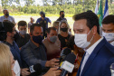 O governador Carlos Massa Ratinho Junior autorizou nesta segunda-feira (22) a ordem de serviço para a construção de um Condomínio do Idoso em Ponta Grossa, nos Campos Gerais. - Ponta Grossa, 22/02/2021  -  Foto: Gilson Abreu/AEN