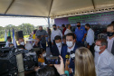 O governador Carlos Massa Ratinho Junior autorizou nesta segunda-feira (22) a ordem de serviço para a construção de um Condomínio do Idoso em Ponta Grossa, nos Campos Gerais. - Ponta Grossa, 22/02/2021  -  Foto: Gilson Abreu/AEN