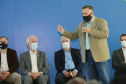 O governador Carlos Massa Ratinho Junior entrega   nesta terca-feira (23),  Vans para 45 municípios  no Programa de Qualificação da Atenção Primária emSaúde acompanhado do  vice-governador Darci Piana, do secretarrio de Estado da Saude, Beto Preto (foto), do Secretaria de Estado da Administração e Previdência, Marcel Micheletto   e do chefe da Casa Civil, Guto Silva.  Curitiba, 23/02/2021. Foto: Geraldo Bubniak/AEN