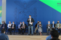 O governador Carlos Massa Ratinho Junior entrega   nesta terca-feira (23),  Vans para 45 municípios  no Programa de Qualificação da Atenção Primária emSaúde acompanhado do  vice-governador Darci Piana, do secretarrio de Estado da Saude, Beto Preto, do Secretaria de Estado da Administração e Previdência, Marcel Micheletto   e do chefe da Casa Civil, Guto Silva.  Curitiba, 23/02/2021. Foto: Geraldo Bubniak/AEN