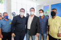 O governador Carlos Massa Ratinho Junior entrega   nesta terca-feira (23),  Vans para 45 municípios  no Programa de Qualificação da Atenção Primária emSaúde acompanhado do  vice-governador Darci Piana, do secretarrio de Estado da Saude, Beto Preto, do Secretaria de Estado da Administração e Previdência, Marcel Micheletto   e do chefe da Casa Civil, Guto Silva.  Curitiba, 23/02/2021. Foto: Geraldo Bubniak/AEN