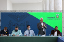 Encontro promovido pelo Governo do Estado contou com a participação dos deputados estaduais que representam a região. Reunião também abordou a retomada da economia e a contenção do novo coronavírus.
