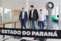 O governador Carlos Massa Ratinho Junior entrega   nesta quarta-feira (24),  29 Caminhões Pipa, Compactadores de Lixo e ColetaSeletiva,  acompanhado  do Secretário do Desenvolvimento Sustentável e do Turismo,  Marcio Nunes do Secretaria de Estado da Administração e Previdência, Marcel Micheletto   e do chefe da Casa Civil, Guto Silva.  Curitiba, 24/02/2021. Foto: Geraldo Bubniak/AEN