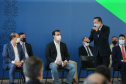 O governador Carlos Massa Ratinho Junior entrega   nesta quarta-feira (24),  29 Caminhões Pipa, Compactadores de Lixo e ColetaSeletiva,  acompanhado  do Secretário do Desenvolvimento Sustentável e do Turismo,  Marcio Nunes do Secretaria de Estado da Administração e Previdência, Marcel Micheletto   e do chefe da Casa Civil, Guto Silva.  Curitiba, 24/02/2021. Foto: Geraldo Bubniak/AEN