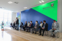 O governador Carlos Massa Ratinho Junior entrega   nesta quarta-feira (24),  29 Caminhões Pipa, Compactadores de Lixo e ColetaSeletiva,  acompanhado  do Secretário do Desenvolvimento Sustentável e do Turismo,  Marcio Nunes do Secretaria de Estado da Administração e Previdência, Marcel Micheletto   e do chefe da Casa Civil, Guto Silva.  Curitiba, 24/02/2021. Foto: Geraldo Bubniak/AEN