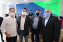 O governador Carlos Massa Ratinho Junior entrega   nesta quarta-feira (24),  29 Caminhões Pipa, Compactadores de Lixo e ColetaSeletiva,  acompanhado  do Secretário do Desenvolvimento Sustentável e do Turismo,  Marcio Nunes do Secretaria de Estado da Administração e Previdência, Marcel Micheletto   e do chefe da Casa Civil, Guto Silva.  Curitiba, 24/02/2021. Foto: Geraldo Bubniak/AEN