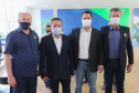 O governador Carlos Massa Ratinho Junior entrega   nesta quarta-feira (24),  29 Caminhões Pipa, Compactadores de Lixo e ColetaSeletiva,  acompanhado  do Secretário do Desenvolvimento Sustentável e do Turismo,  Marcio Nunes do Secretaria de Estado da Administração e Previdência, Marcel Micheletto   e do chefe da Casa Civil, Guto Silva.  Curitiba, 24/02/2021. Foto: Geraldo Bubniak/AEN