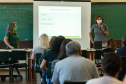Escolas acolhem pais e estudantes para orientar sobre biossegurança durante aulas presenciais  -  Curitiba, 24/02/2021  -  Foto: Divulgação SEED