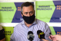As doses chegaram no aeroporto de São José dos Pinhais na manhã desta quarta-feira e já foram encaminhadas para o Cemepar para o registro, armazenamento em câmara fria com temperatura entre 2 e 8 graus e organização para distribuição entre as Regionais de Saúde do Estado.  Foto: Antonio Americo/SESA
