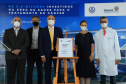 O Governo do Estado colaborou com uma nova ampliação do complexo Erasto Gaertner, em Curitiba. O hospital, referência nacional no atendimento oncológico, inaugurou nesta quarta-feira (24) o Centro de Hematologia e Transplante de Medula Óssea. - Curitiba, 24/02/2021 - Foto: José Fernando Ogura/AEN