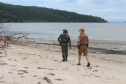 Comerciantes e turistas aprovam policiamento preventivo na Ilha do Mel  -  Curitiba, 24/02/2021  -  Foto: Divulgação PMPR