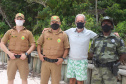 Comerciantes e turistas aprovam policiamento preventivo na Ilha do Mel  -  Curitiba, 24/02/2021  -  Foto: Divulgação PMPR