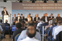 Governador Carlos Massa Ratinho Junior e presidente Jair Bolsonaro participam do evento de lançamento da revitalização do sistema elétrico de alta tensão de Furnas.   -  Foz do Iguaçu, 25/02/2021  - Foto Gilson Abreu/AEN