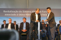 Governador Carlos Massa Ratinho Junior e presidente Jair Bolsonaro participam do evento de lançamento da revitalização do sistema elétrico de alta tensão de Furnas.   -  Foz do Iguaçu, 25/02/2021  - Foto: Jonathan Campos/AEN