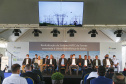 Governador Carlos Massa Ratinho Junior e presidente Jair Bolsonaro participam do evento de lançamento da revitalização do sistema elétrico de alta tensão de Furnas.   -  Foz do Iguaçu, 25/02/2021  - Foto: Jonathan Campos/AEN