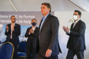 Governador Carlos Massa Ratinho Junior e presidente Jair Bolsonaro participam do evento de lançamento da revitalização do sistema elétrico de alta tensão de Furnas.   -  Foz do Iguaçu, 25/02/2021  - Foto: Jonathan Campos/AEN