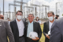 Governador Carlos Massa Ratinho Junior e presidente Jair Bolsonaro participam do evento de lançamento da revitalização do sistema elétrico de alta tensão de Furnas.   -  Foz do Iguaçu, 25/02/2021  - Foto: Jonathan Campos/AEN