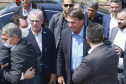 Governador Carlos Massa Ratinho Junior e presidente Jair Bolsonaro participam do evento de lançamento da revitalização do sistema elétrico de alta tensão de Furnas.   -  Foz do Iguaçu, 25/02/2021  - Foto: Jonathan Campos/AEN