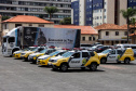 Policiais militares que trabalham na Companhia de Comandos e Serviços (CCS) e nas Diretorias da PM estão passando por instruções de tiros no caminhão de simulador de tiros da Polícia Civil do Paraná.  -  Curitiba, 25/02/2021  -  Foto: Soldado Amanda Morais
