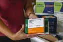 Paraná recebe mais 146,8 mil doses de vacinas contra Covid-19. O novo lote é da CovonaVac, desenvolvida pela Sinovac em parceria com o Instituto Butantan, e faz parte de uma nova remessa de 1,9 milhão de doses encaminhadas pela entidade paulista ao governo federal. - Curitiba, 03/02/2021  -  Foto: Gilson Abreu/AEN 