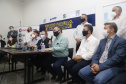 Ministro da Saúde, Eduardo Pazuello, durante visita às obras do novo  Consórcio Intermunicipal de Saúde do Oeste do Paraná ( CISOP). O secretário de Estado da Saúde, Beto Preto, acompanha o ministro  -  Cascavel, 04/03/2021  -  Foto: Gilson Abreu/AEN