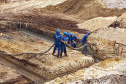 A Companhia de Saneamento do Paraná (Sanepar) está realizando, em Carambeí, obras que vão ampliar o sistema de abastecimento de água tratada e o sistema de esgotamento sanitário da cidade. -  Carambeí, 09/03/2021 - Foto: Divulgação Sanepar