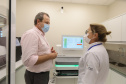 O Governo do Paraná lanca o Vale do Genoma, um polo de startups voltado para saúde e genética. Pioneiro no Brasil e no mundo, o projeto será instalado em Guarapuava, no Centro-Sul do Estado. Visita ao IPEC - Instituto para Pesquisa do Cancer. 18/03/21 - Foto: Geraldo Bubniak/AEN