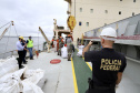 A Portos do Paraná compartilha com a Polícia Federal os dados obtidos nos 27  programas de monitoramentos ambientais. As informações colaboram com a operação ?30 Days at Sea 3.0? (30 Dias no Mar) da International Criminal Police Organization - INTERPOL. A ação envolve cerca de 60 países e tem como foco principal o combate à poluição marítima.  -  Curitiba, 19/03/2021  -  Foto: Claudio Neves/Portos do Paraná