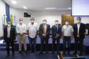 Visita do grupo técnico ao ponto de ligação da nova Ferroeste com a malha oeste.
Foto Gilson Abreu/AEN