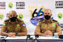 Um grupo responsável pelo tráfico de drogas na região do Vitória Régia, na Cidade Industrial de Curitiba, foi alvo da Operação Palácios da Polícia Militar nesta terça-feira (30/03). As equipes cumpriram 23 mandados de Busca e Apreensão e 12 mandados de Prisão em pontos de venda e consumo de drogas e nas residências de pessoas envolvidas com a atividade criminosa.  -  Curitiba, 30/03/2021  -  Foto: Soldado Amanda Marais
