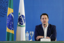 O governador Carlos Massa Ratinho Junior e o secretário estadual da Educação e do Esporte, Renato Feder, lançam  o EduTech, um programa que oferece aos alunos da rede estadual cursos gratuitos de programação, games e animação. Foram 65 mil estudantes inscritos, formando 689 turmas.Foto: Jonathan Campos/AEN
