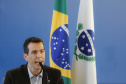 O governador Carlos Massa Ratinho Junior e o secretário estadual da Educação e do Esporte, Renato Feder, lançam  o EduTech, um programa que oferece aos alunos da rede estadual cursos gratuitos de programação, games e animação. Foram 65 mil estudantes inscritos, formando 689 turmas.Foto: Jonathan Campos/AEN