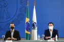 O governador Carlos Massa Ratinho Junior e o secretário estadual da Educação e do Esporte, Renato Feder, lançam  o EduTech, um programa que oferece aos alunos da rede estadual cursos gratuitos de programação, games e animação. Foram 65 mil estudantes inscritos, formando 689 turmas.Foto: Jonathan Campos/AEN