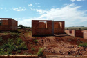 As 60 moradias em construção no município de Maripá, na região Oeste do Estado, estão com 7% do cronograma de construção concluído. A medição foi feita por técnicos da Cohapar que estiveram no conjunto habitacional nesta quarta-feira (31) para fiscalizar o andamento dos trabalhos e garantir a qualidade das moradias. -  Curitiba, 31/03/2021  -  Foto: Divulgação Cohapar